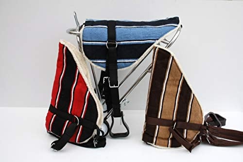 EquiSportsProducts Bareback Pad - Gemustert - Verschiedene Farbkombinationen (braun/Sand)