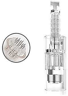 Nadelkopf mit Mikro-Nadeln für Dermapen, 10 Stück, Ersatz, elektronisch, Microneedling, 12 Nadeln, Bajonettverschluss