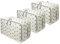 Vinsani 3pcs Clothes Storage Bags Organizer Large Capacity 105L Double Zipper, Moisture-Proof Underbed Storage Perfect Space for Clothes, Toys, Beddings, Blankets and Duvet – Cream Star
