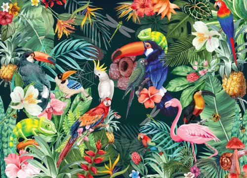 Brain Tree - Tropical 1000 Piece Puzzle for Adults: With Droplet Technology for Anti Glare & Soft Touch