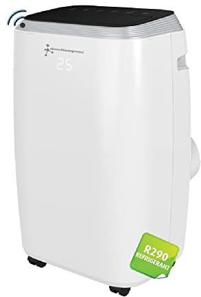 White Wifi 14000 BTU Cooling & Heating Portable Air Conditioner | 40m2 Area | Compatible with Alexa & Google | A Energy Rating | Dehumidifier | 65dB Quiet | 1.5m Hose (KYR-45GW/AG-H)