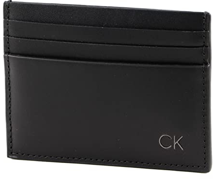 Calvin Klein SMOOTH CK CARDHOLDER Geldbörsen Herren, Schwarz (Black), OS