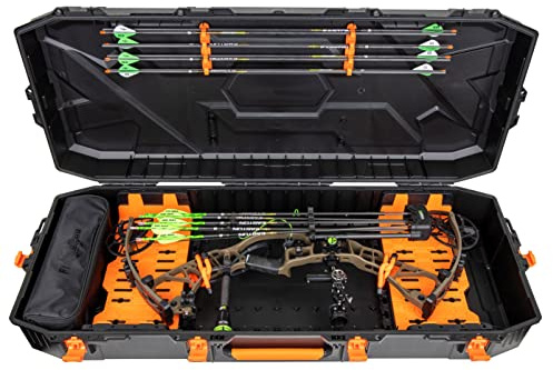 Flambeau Outdoors Formula Bow Case Foamless ABS System Fits 43 Bows, Black