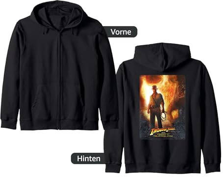 Lucasfilm Indiana Jones Kingdom of the Crystal Skull Poster Kapuzenjacke