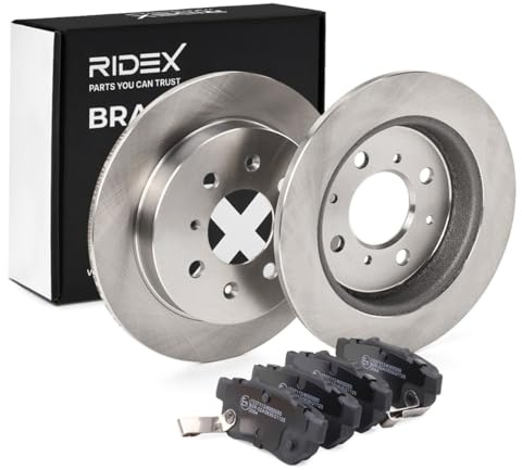 RIDEX Bremsenset Hinten 239,0mm Bremsscheiben und Bremsbeläge Kompatibel mit HONDA Jazz III Schrägheck GE, GG, GP, ZA