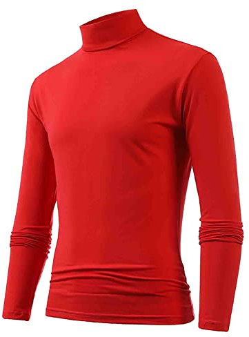 Herren Pullover Rollkragen - Pulli Herren Langarm Langarmshirt Warm Halten Slim Fit Angenehmer Casual Einfarbig Basic Sweatshirt Shirt Rollkragenpullover Oberteile Top für Männer