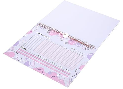 RORPOIR Trainings-tracker Habit-tracker-kalender Ohne Datum Tagesplaner Undatiert Ziel-tracker Monatlicher Gewohnheitstracker Monatliches Habit-tracker-tagebuch Papier Groß Notizbuch