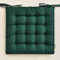 ROOM99 Aura Stuhlkisse 40 x 40 cm Sitzkisse Sitzpolster mit bändern Zierkissen Stuhl Boden Bodenkissen Kissen Outdoor Indoor Wohnzimmer Dunkelgrün,1 Stück