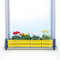 GREEN CREATIONS Masu, set base antracite, supporto per fioriera senza foratura, protezione anticaduta, protegge fioriere, erbe, decorazioni, regolabile in modo continuo, 78-140 cm (giallo, moderno)