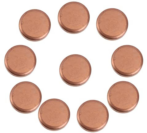 Gadpiparty 10stücke Kupfer-blockierabdeckungen Für Kühlzubehör Wasseranschlüsse Schweißzubehör Gold