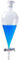 STJNFCY Embudo de decantación cónico Llave de Paso Vidrio borosilicato, Embudo de decantación Embudo de Laboratorio 60/125/250/500 Ml Embudo de decantación cónico Embudo,500ml/24/40