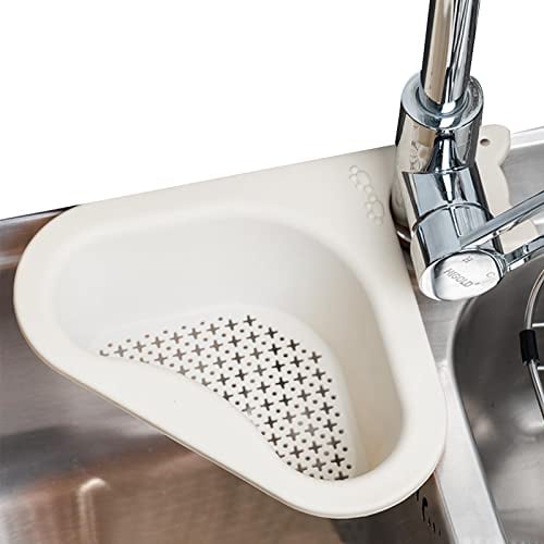 Sink Drain Basket - Multifunctional Kitchen Triangular Sink Filter, Corner Sink Strainer Basket, Cat Ear Shape Drain Basket For Food Scraps
