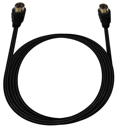 Halokny 10Ft/3m S-Video Cable, Black, 4-Pin Male to Male, Gold Plated, Compatible with Camcorders, DVD Players, PCs, TVs, Monitors