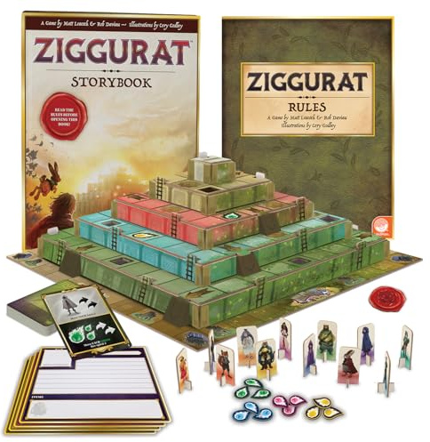 MindWare Ziggurat Cooperative Family Legacy Adventure Game by Matt Leacock & Rob Daviau, Illustrated by Cory Godbey for Ages 8+