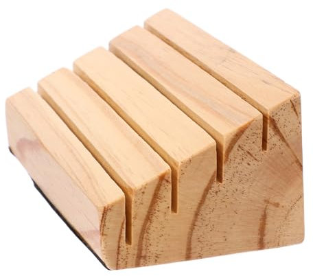 HEMOTON Spielkarten Halterung Spielzeugkarten Stehen Freihändiger Kartenhalter Ständer Zum Ausstellen Von Spielkarten Mahjong-fliesenhalter Spielkartenfächer Ausstellungsstand Kiefernholz
