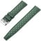 Aqxypas Bracelet de montre en Silicone à dégagement rapide, 18mm, 20mm, 22mm, en caoutchouc, for montre intelligente(Army Green Silver,20mm)