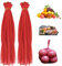 KYEQATY Mesh Bag 100pcs Wiederverwendbare Produktbeutel PP 1-1,5 kg Ladung Netto-Taschen Durchsicht Multipurpose Mesh Erzeugnisbeutel für Obst Gemüse Spielzeug rotes Hausversorgung