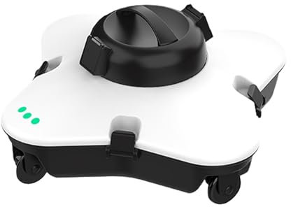 WINONDE Robot Aspirateur De Piscine Automatique sans Fil, Balai De Piscine, Chargement Rapide, Brosse De Nettoyage Grimpant sur Les Murs, Idéal pour Les Piscines Hors Sol et Enterrées