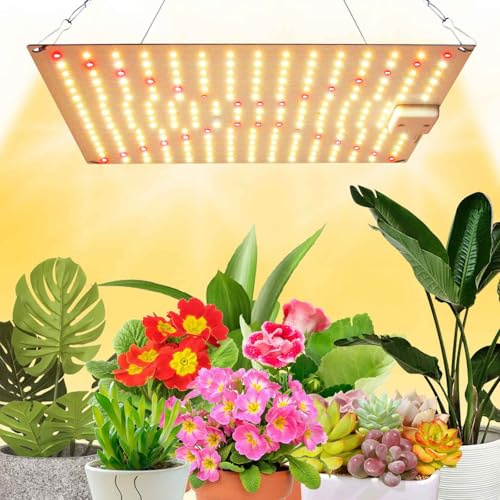 Rosnek LED Grow Lampe, Pflanzenlampe Vollspektrum für Zimmerpflanzen, Sämling, Gemüse, Blüte im Growzelt - 45W