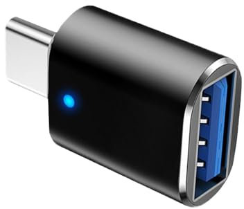 Adaptador USB A USB C | Adaptador USB C A USB 3.0 con Luz | Adaptador Lateral Masculino De Côte Al Adaptador De Error Tipográfico Femenino USB 3.0 para Teclado, U, Teléfono Móvil, Tableta, Tabl