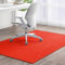 Odot Alfombra para Silla de Escritorio Grande, Alfombra Protectora Suelo Silla Ruedas Antideslizante Gaming, Tapete de Protección de Oficina, para Parqué, Suelos Duros (Rojo,100x150cm)