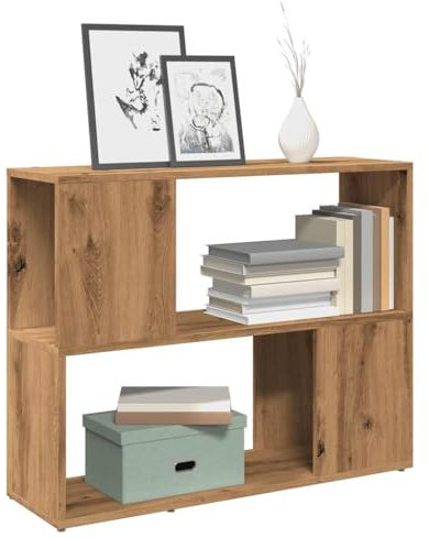 LLEZKBR Entertainment Centres & TV Stands-Book Cabinet/Room Divider Artisan Oak 80x24x63 cm
