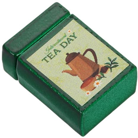 JOINPAYA Miniature Tea Canister Model pour Maison De Poupée Accessoire De Cuisine Dollhouse Boîte De Rangement avec Couvercle Amovible Décoration Réaliste pour Collection Miniature