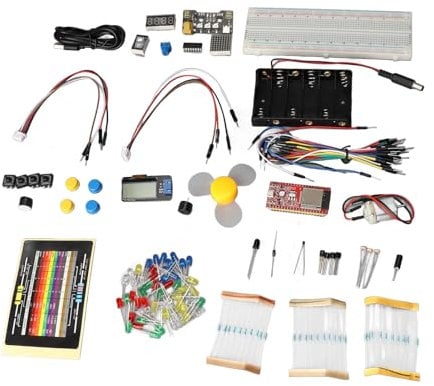 Niiyen ESP 32 Development Board Starter Kit Python IoT Development Kit Coding Lernhandbuch für Python C C ++ IoT Development DIY -Projekte