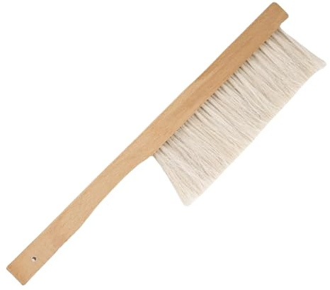 Imkerbürste Für Imker, Bienenbürsten Mit Holzgriff & Natürlichem Rosshaar | 40cm Bienenstockbürste, Bienenbesen, Bee Broom | Zweireihige Imkerbürste, Effektive Reinigung Für Bienenstock-Werkzeug