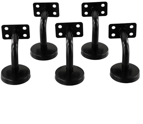 Installazione efficiente con questo set di 5 supporti per corrimano curvo in acciaio inox