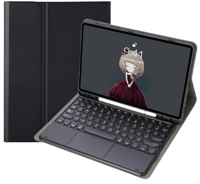 Custodia con tastiera per tablet Samsung Galaxy Tab S6 Lite da 10,4 pollici 2024/2022/2020, tastiera wireless magnetica staccabile con touchpad e matita