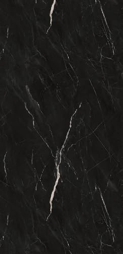 AMON Wandpaneele 122x244cm Natur-Steinoptik Marmor-Optik (Midnight Stone) ideal als Duschrückwand Badrückwand Küchenrückwand TV-Rückwand Dusch Bad Wand-Verkleidung aus 3mm PVC Wasserdicht Wasserfest
