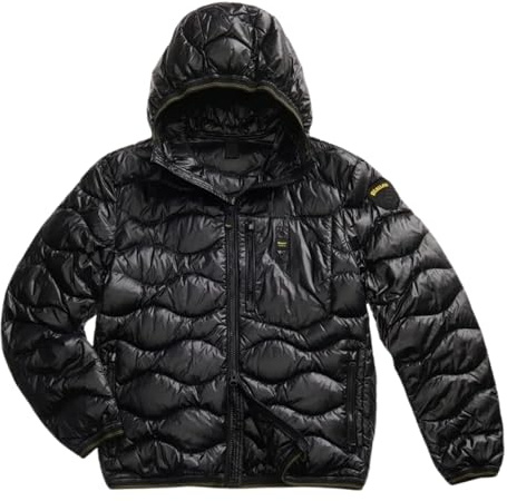 Blauer GIACCA IN PIUMINO ONDULATO NERO WAVE Tg M