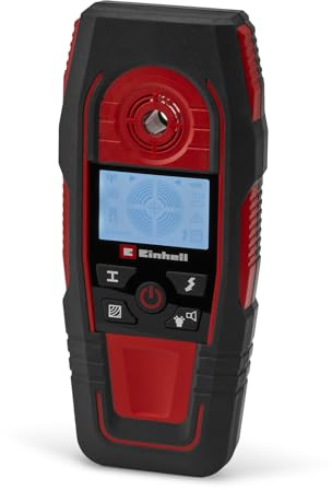 Einhell Digitales Ortungsgerät TE-MD 80 | max. Ortungstiefe Eisenmetall 80 mm | Stromleitung 60 mm | Nichteisenmetall 38 mm | Holz 24 mm | automat. Kalibrierung