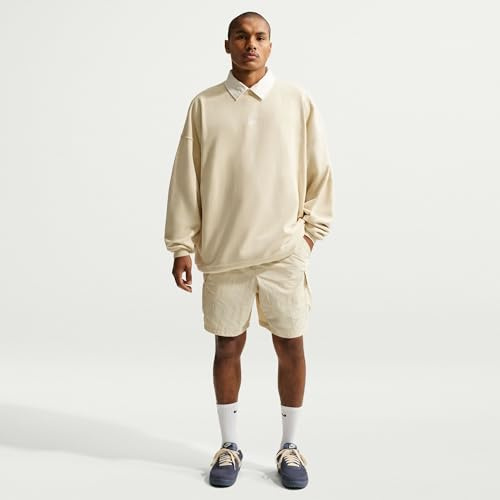 Nike Sportswear Club French-Terry-Sweatshirt Mit Rundhalsausschnitt Für Herren, Lt Khaki/White, IF0747-229, XS