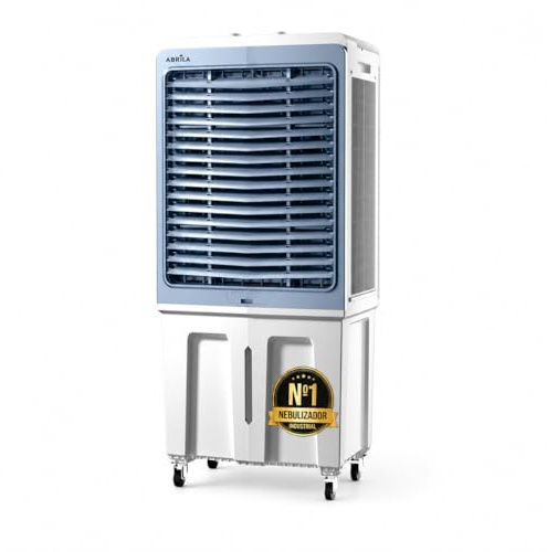 Climatizador Evaporativo Industrial 72L | Sin Tubo Exterior | 200W | Triple Función | 4 Acumuladores de Frío | 8000 m³/h | Naves y Talleres hasta 60 m² | Lamas Oscilantes | Portátil