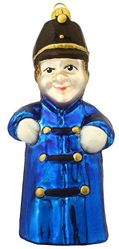 Hamburger Weihnachtskontor - Christbaumschmuck - Handspielpuppe Polizist
