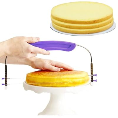 PROKITCHEN Adjustable 2-wire Cake Slicer Leveler Small Cake Cutter Slicer