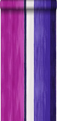 Origin Tapete Streifen Rosa und Lila 53 cm x 10.05 m