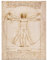 Kunstdruck Poster - Leonardo da Vinci Vitruvianischer Mensch 30x40 cm ca. A3 - Alte Meister Bild ohne Rahmen