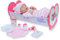 jc toys La Newborn Puppe für Neugeborene, 36 cm, aus weichem Vinyl, inklusive Wiege und 7 Zubehörteile, Rosa, entworfen in Spanien von Berenguer, ab 2 Jahren