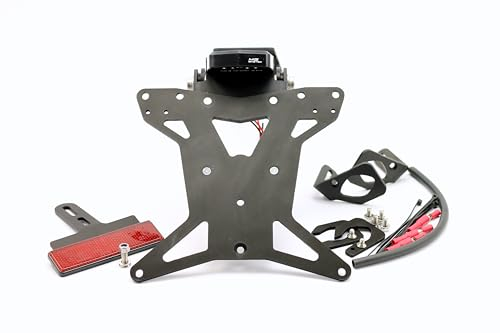 MG Biketec Kurzes Heck - Kennzeichenträger - Kennzeichenhalter geeignet für Ducati Monster/Monster+ / SP ab 2021 (172x167mm)