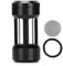 cigemay PC Wasserkühlung Kit, Wasserkühlung Filter 24mm Durchmesser G1/4 Gewinde DIY Wassergekühlter Filter für Computerkühlung, Sichtbare 4 Fenster Struktur Doppelte Interne Zähne Computer