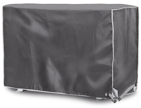 Fodera Protettiva per condizionatore Outdoor, Impermeabile e crema solare, protegge il condizionatore all'esterno dai danni degli elementi naturali (86x32x56cm, Grigio)