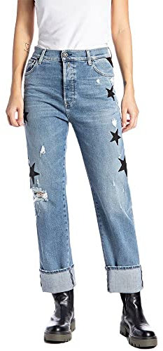 Replay Damen Jaylie Jeans, 009 Medium Blue, 29W / 30L EU