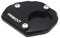 2Bird Kickstand Seitenständer Verlängerung Fußkissen, Motorrad CNC Aluminium Tragplatten Vergrößerungs Pad Für Triumph Trident 660 (Color : Black)