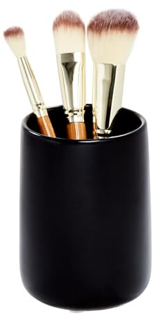 iDesign Ceramic Earth Collection Tumbler Cup, Matte Black