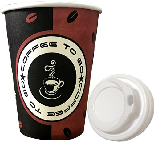 Trendsky MADE IN GERMANY 1.000x 300ml Kaffeebecher Coffee to go 0,3l Hartpapier Pappbecher Cups + Deckel