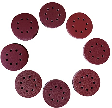 CCLIFE Disques Abrasif 125mm,160 PCS 8 trous grain P40- P240 pour ponceuse excentrique