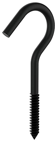 National Hardware N820-102 Screw Hook, 1/4 × 4-1/4, Storm Shine Finish